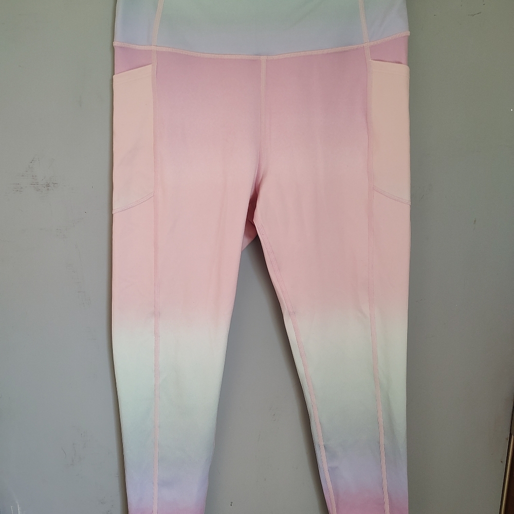 Victoria's Secret High Rise Pastel Rainbow Leggings